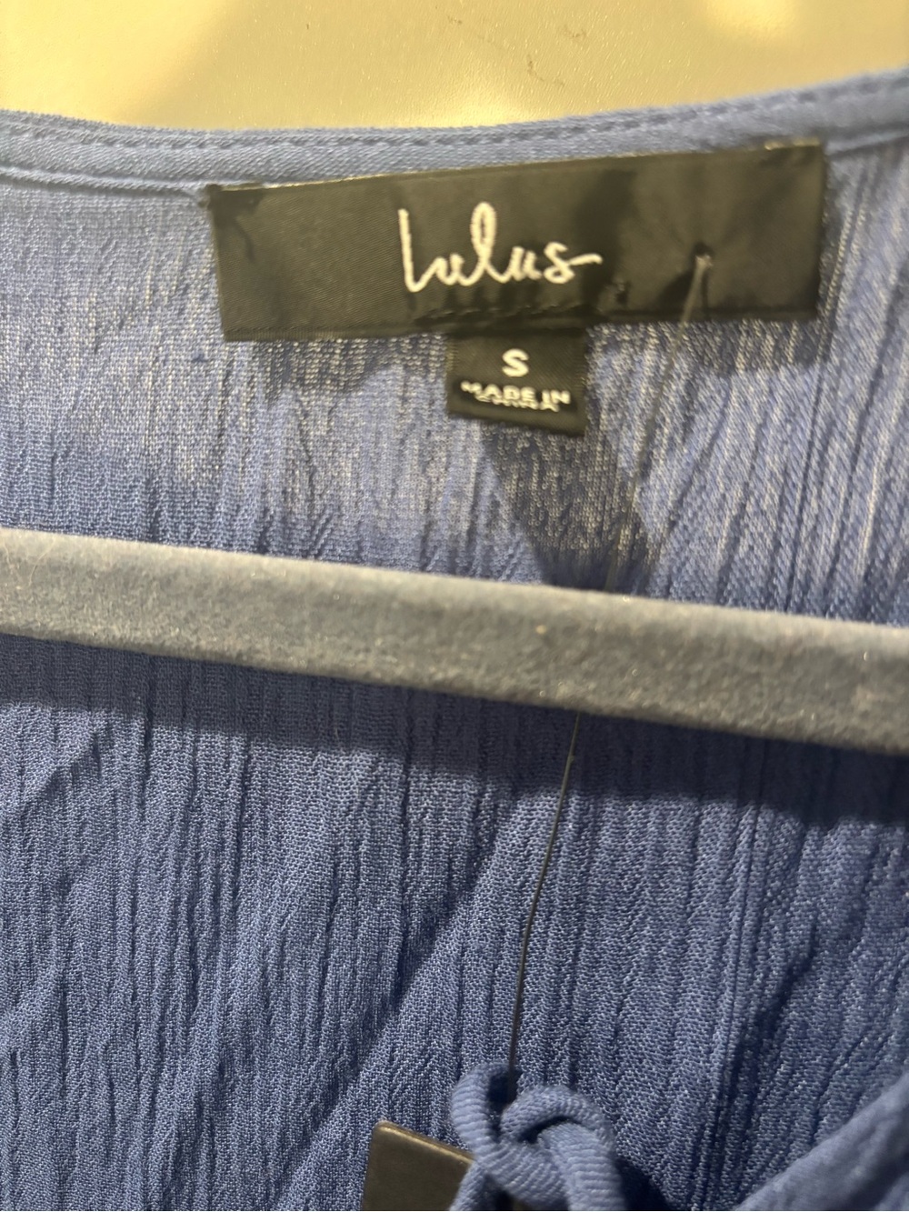 Lulus Marigold Slate Blue Flutter Sleeve Maxi Dress Size Small - Picture 2 of 6